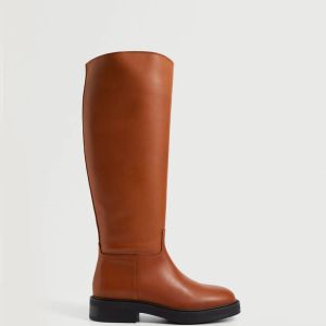 Leather boots with tall leg (Demo)